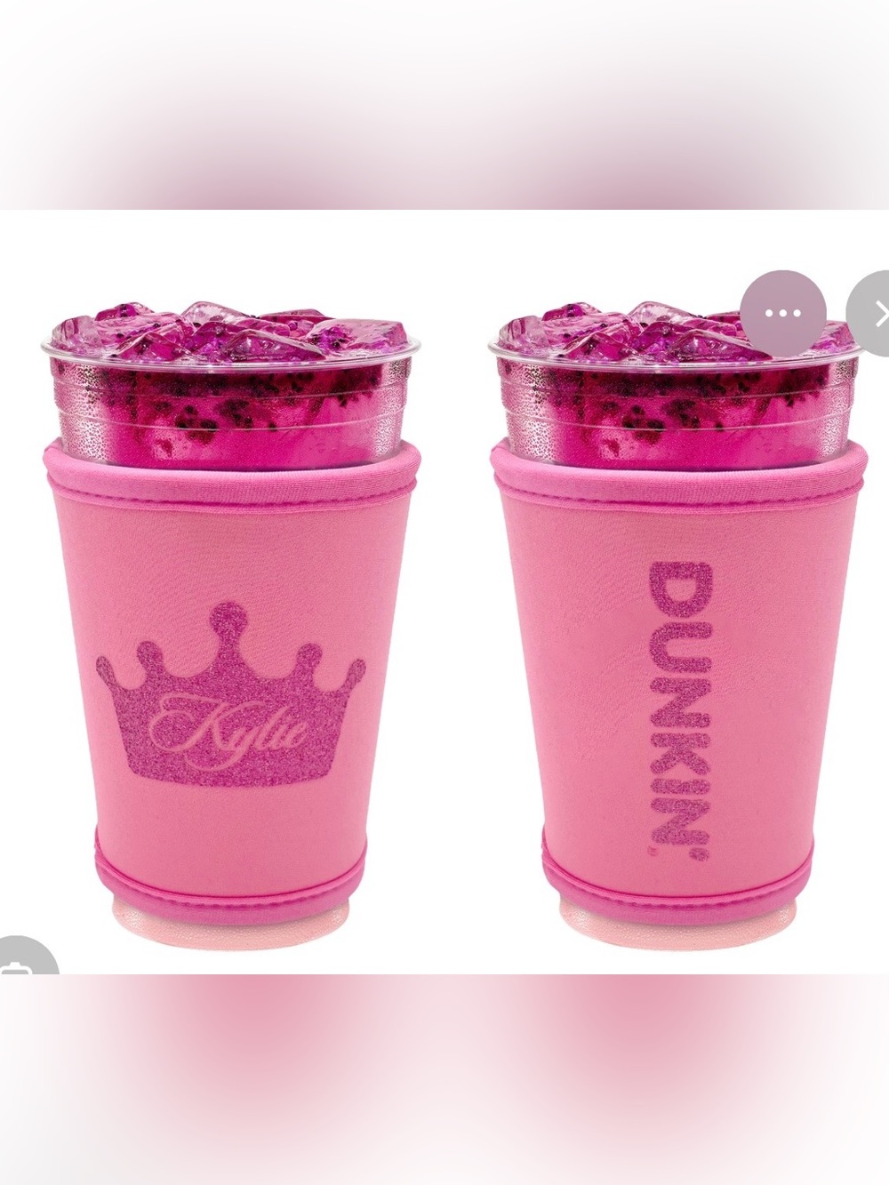NIB - Dunkin X Kylie Cup Holder (drink sleeve / koozie) - Picture 5 of 5